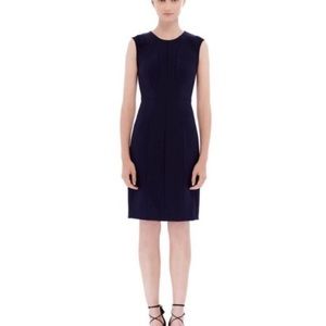 Rebecca Taylor Navy Blue Sheath Back Zipper Dress